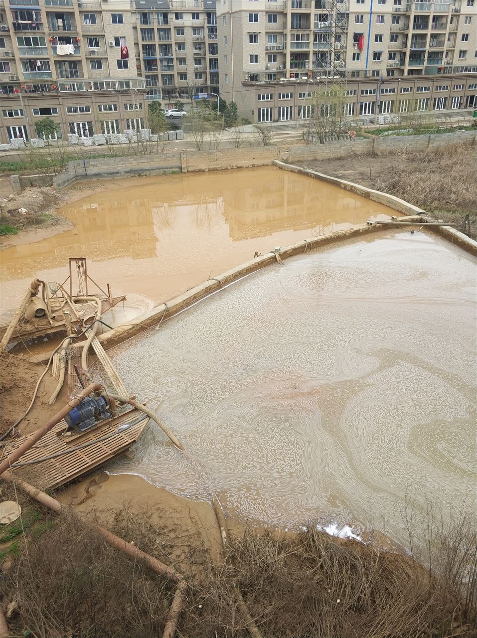 西岗沉淀池淤泥清理-厂区废水池淤泥清淤